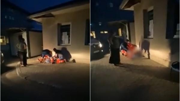 Revoltă după ce o tânără româncă a născut pe trotuar, chiar în curtea maternității. Reacția Ministerului Sănătății: „Este inacceptabil!”