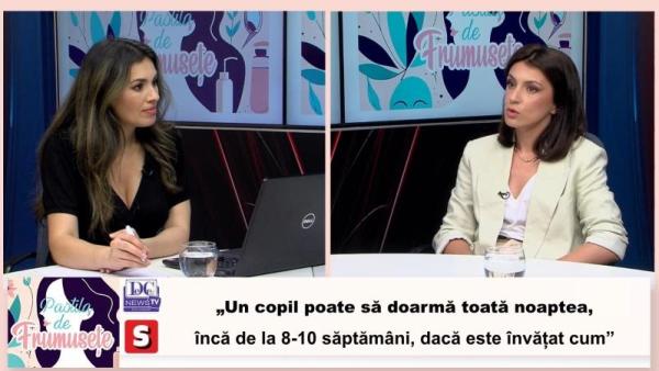 Lucsandra Pavel, consultat în somn, la emisiunea Pastila de Frumusețe: „Un copil poate să doarmă toată noaptea, dacă este învățat cum” / VIDEO