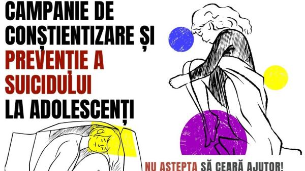 Prima campanie de conștientizare dedicată părinților de adolescenți privind riscul suicidar și prevenția tentativelor de suicid