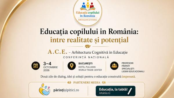 A.C.E. 2026, două zile despre educația copilului în România. Conferința care aduce la aceeași masă părinți, profesori și specialiști