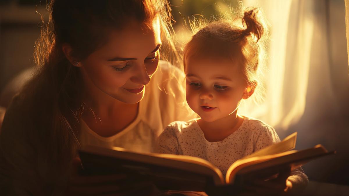 mother-teaches-her-child-read-book-ai-generated-image_91820500
