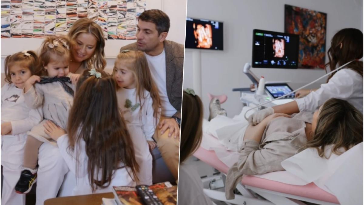 Laura Cosoi, imagini emoționante de la dezvăluirea sexului celui de-al cincilea lor copil Doamne… ce reacție au avut fetițele  VIDEO