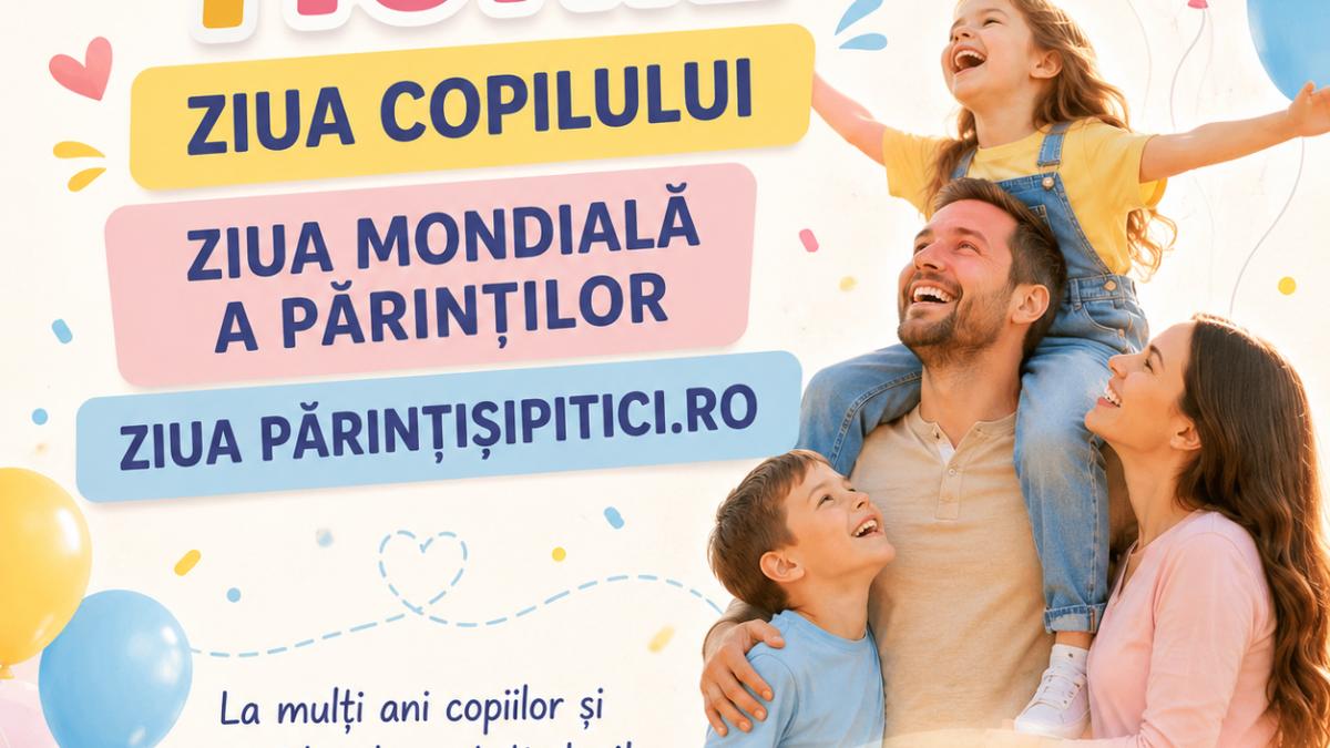 La mulți ani, părinți! La mulți ani, copii! La mulți ani, PărințișiPitici.ro!