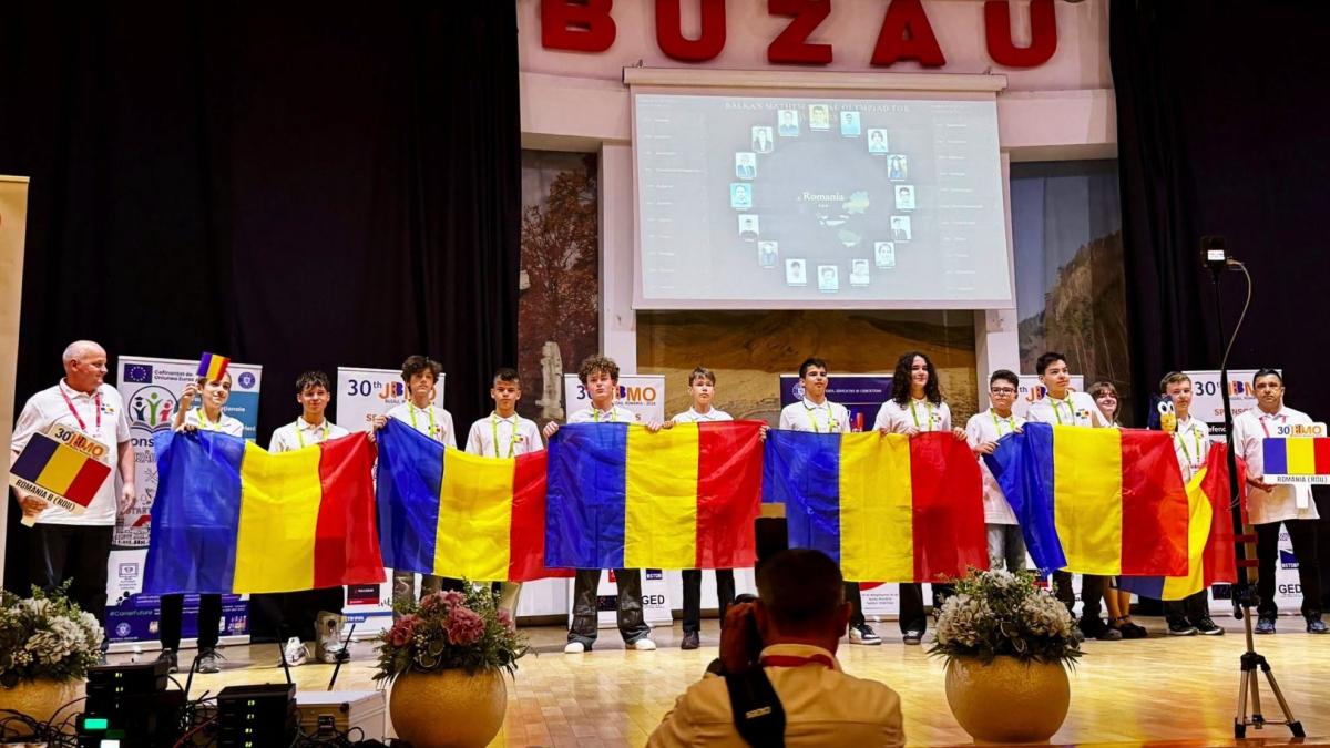 România a câștigat Olimpiada Balcanică de Matematică pentru Juniori. Elevii români au obținut locul I și 12 medalii
