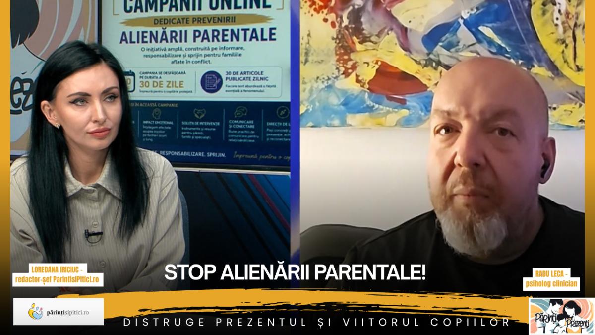 STOP ALIENĂRII PARENTALE! Distruge prezentul și viitorul copiilor. Radu Leca, la Părinți Prezenți  video