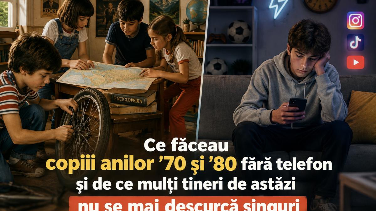 Ce făceau copiii anilor ’70 și ’80 fără telefon și de ce mulți tineri de astăzi nu se mai descurcă singuri