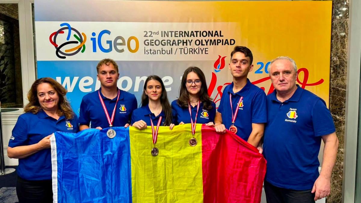 Olimpiada Internaţională de Geografie România a obţinut două medalii de argint şi două medalii de bronz