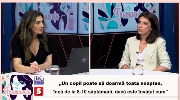 Lucsandra Pavel, consultat în somn, la emisiunea Pastila de Frumusețe: „Un copil poate să doarmă toată noaptea, dacă este învățat cum” / VIDEO