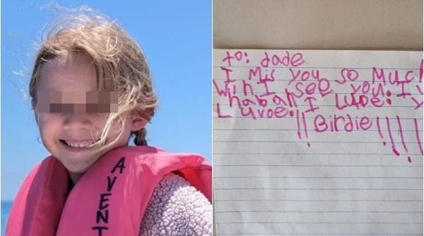 „Voi fi atât de fericită!” Fetiță de 5 ani, bilețel dureros pentru „tăticul meu” înainte de a-și pierde viața în vacanță la bunici