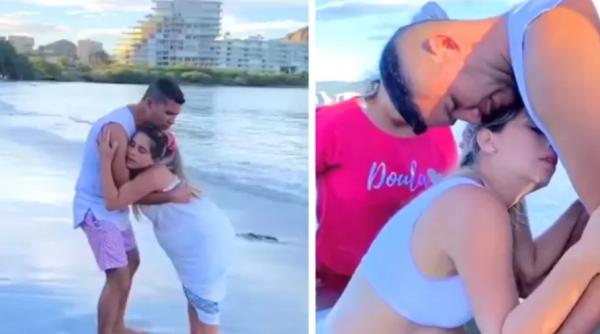 (VIDEO) O femeie naște în mare: ”Ca mamă mă pot emoționa văzând videoclipul, dar ca medic...”