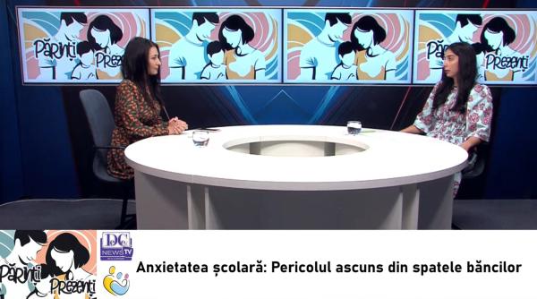 Psihologul Irina Mincă, la Părinți Prezenți! Anxietatea școlară, pericolul ascuns din spatele băncilor. Ce presupune și cum putem gestiona situația? / VIDEO