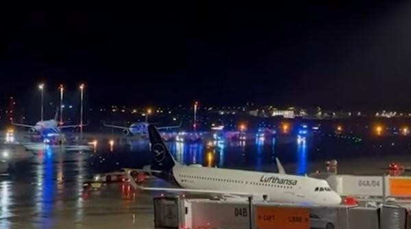 Alertă pe Aeroportul din Hamburg: Copil de 4 ani, ținut ostatic într-o mașină, sub aripa unui avion, de propriul tată