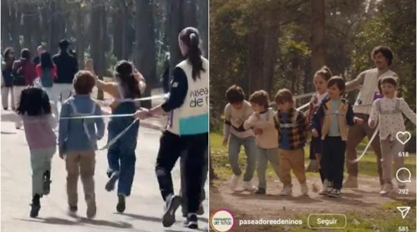 „Plimbători de copii”. Ați angaja pe cineva care să vă plimbe copilul în lesă? / VIDEO