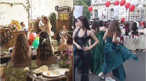 Ultimul clopoțel pentru absolvenții din București: Elevii sărbătoresc pe străzile Capitalei