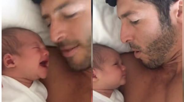 Și-a făcut copilul să adoarmă în câteva secunde cu un sunet: Video devenit viral cu peste 12 milioane de vizualizări