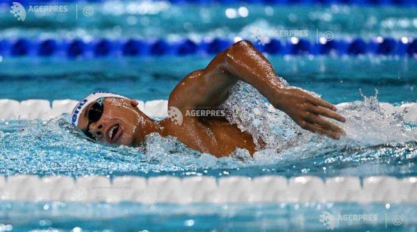 David Popovici, calificat în semifinale la 200 m liber cu cel mai bun timp