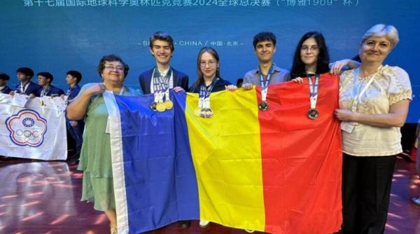 Medalie de aur, o medalie de argint și două de bronz, la Olimpiada Internațională „Științele Pământului” – IESO 2024, din China