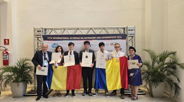 FELICITĂRI! Trei medalii de AUR pentru echipa României la Olimpiada Internaţională de Astronomie şi Astrofizică