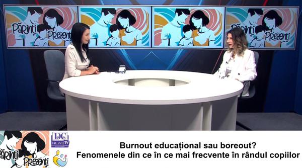 Burnout educațional sau boreout. Ce sunt aceste fenomene din ce în ce mai frecvente în rândul copiilor? Psihologul Ana-Maria Zamfir, la Părinți Prezenți / VIDEO