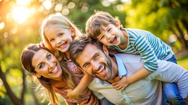 Cuplurile cu copii sunt mai fericite decât cele fără micuți. „Să ai copii este o modalitate grozavă de a te scufunda în joacă”