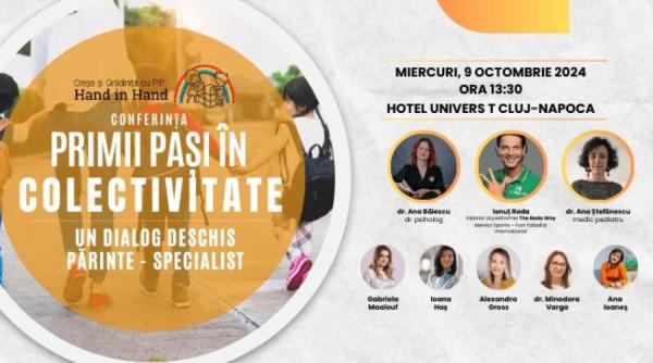 Provocările integrării în colectivitate, tema conferinței „Primii pași în colectivitate. Un dialog deschis părinte - specialist”