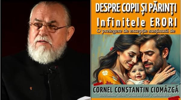 „Despre copii și părinți – Infinitele erori”: Un eveniment de neratat cu scriitorul Cornel Constantin Ciomâzgă