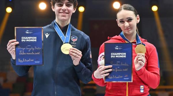 Amalia Covaliu este campioană la mondială la sabie cadete. Fratele ei, Vlad, a luat argint!