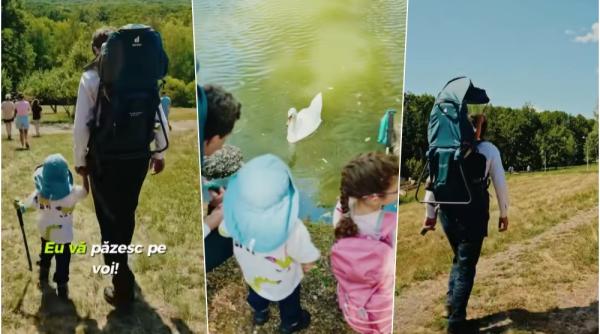 Președintele Nicușor Dan, drumeție în natură alături de copii: „Au fost cei mai încântați”