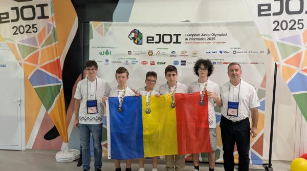 Patru medalii de argint pentru România la Olimpiada Europeană de Informatică pentru Juniori 2025