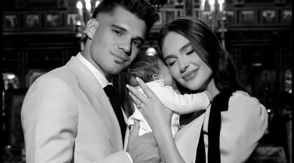 Ianis și Elena Hagi și-au botezat copilul. Află ce nume inedit au ales pentru băiețelul lor