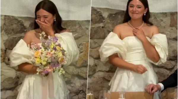 „Am plâns cu toții la acest videoclip!” La nunta ei, o profesoară izbucnește în lacrimi când descoperă surpriza elevilor ei / VIDEO