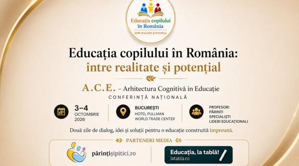 A.C.E. 2026, două zile despre educația copilului în România. Conferința care aduce la aceeași masă părinți, profesori și specialiști