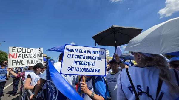 Profesorii ies astăzi la protest în fața Parlamentului. Ce schimbări vor pentru elevi și cadre didactice