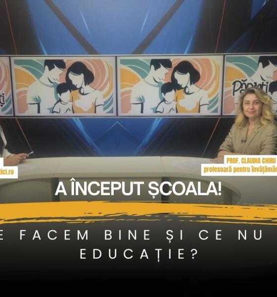 Concursurile școlare la vârste mici. Prof. Chiru: Înainte să aruncăm copilul în competiție trebuie să fim foarte siguri de asta / VIDEO